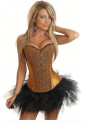 Satin shiny corset - gold