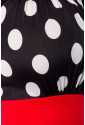 Great vintage dress with dotted pattern