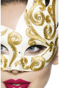 Beautiful mask with gold pattern