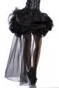Black balloon skirt of tulle