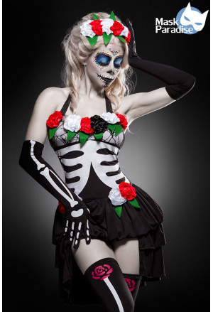 Kompletný kostým Mexican Skeleton Día de Muertos