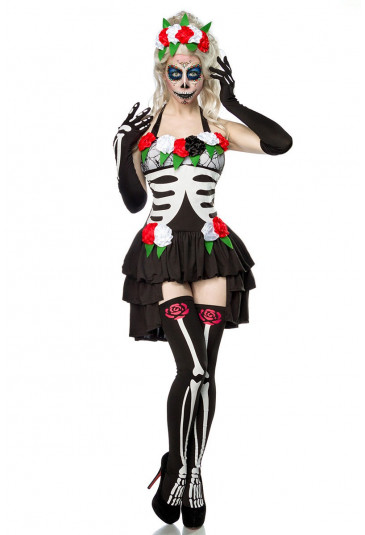 Complete Skeleton costume Mexican Día de Muertos