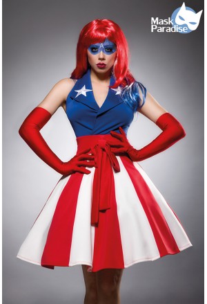 Dámsky kostým Miss Captain Amerika Avengers