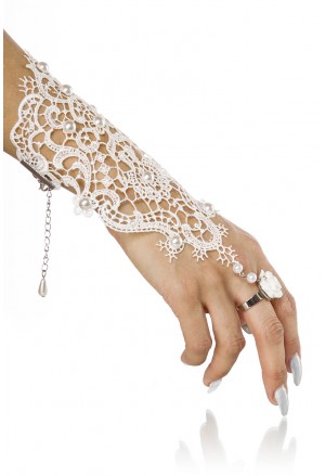Unikátny šperk na ruku - hačkované rukavičky