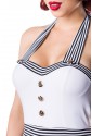 Elegant retro vintage stripe onepiece swimwear monokini