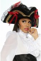 Elegant costume hat for pirate or moulin rouge