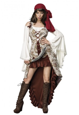 Kompletný romantický kostým pirátkska nevesta