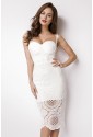 Amazing white lace bandage dress