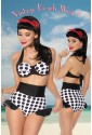 Vintage retro polka swimwear