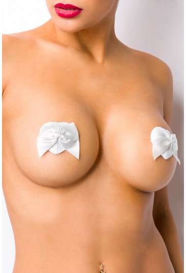 Seductive white nipple patches covers 