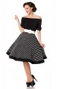Rockabilly dress with dots skirt Belsira