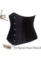 24 Spiral Steel Boned Brocade Corset 