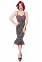 Retro styling polka dress a la Marilyn