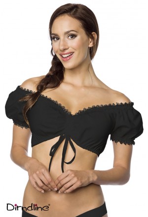 Black dirndl blouse