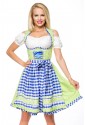 Checkered dirndl folk bavarian dress