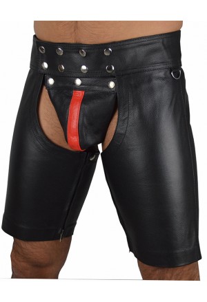 Sexy Men's Black leather Pants