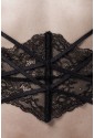 Luxury lace suspender lingerie set GREY VELVET
