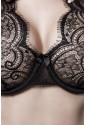 Premium black lace lingerie set halter bra and panty GREY VELVET