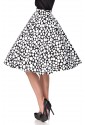 Široká retro sukňa s bodkami Belsira