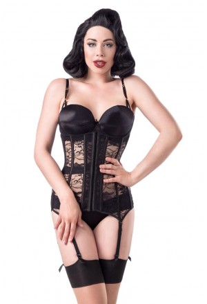 4 piece glamour corset lingerie set Belsira