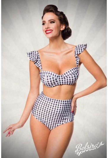 Timeless vintage retro high waist bikini bottom