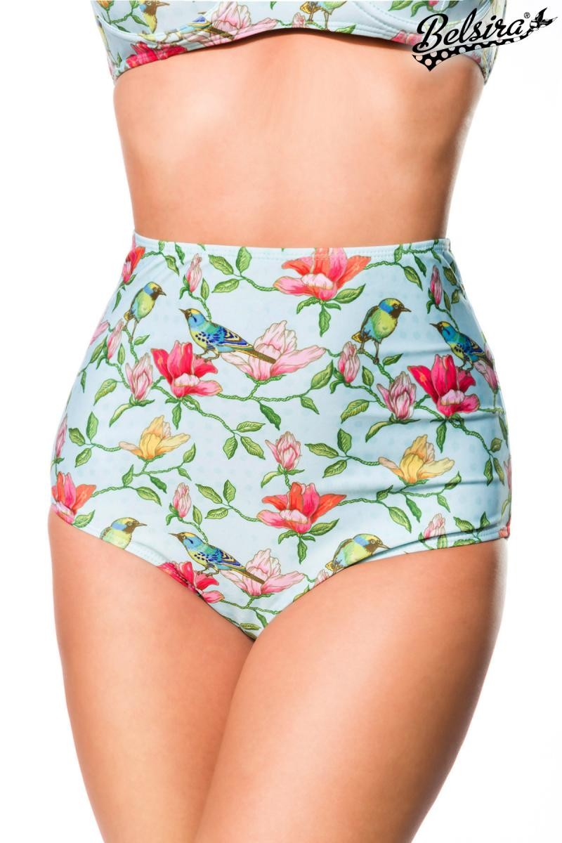 Septangle Womens Vintage High Waisted Bikini Bottom Shirred Tankini Briefs