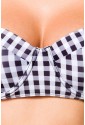 Timeless vintage retro swimwear bra