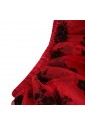 Červená korzetová sukňa z organzy
