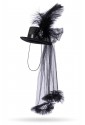 Gothic with hat with skull and feather