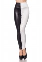 Two tone wetlook leggings