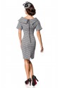 Retro pencil dress with houndstooth pattern