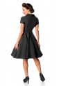 Ladné čierne dámske vintage šaty Belsira