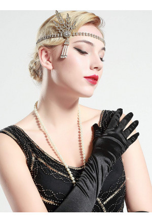 Art deco rhinestones headband