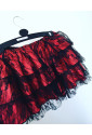 Red ruffled carmen skirt