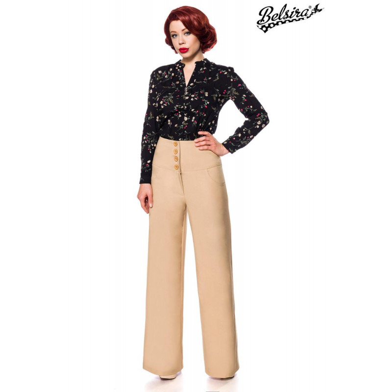 Wide retro pants inspired by Marlene Dietrich - SELECTAFASHION.COM