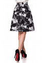 Široká čiernobiela retro sukňa Belsira