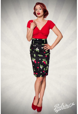 Stunning retro pencil skirt Cherry