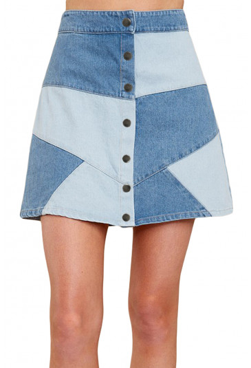 Here Goes Nothing Denim Skirt