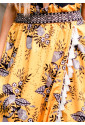 Farebná maxi dlhá bohémska sukňa so strapcami