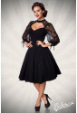 Black long sleeve lace retro dress Belsira