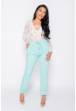Mint High Waisted Casual Joggers 