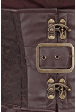 Men's Gothic Brown Brocade Halter Waistcoat Corset