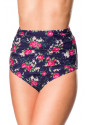 High Waist Swim Panty with flower pattern
