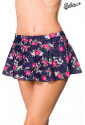 Ruffle Swim Skirt bottom wih flower pattern