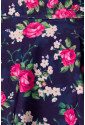Volánová plavková sukňa s kvetinovým vzorom