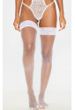 White fishnet lace stockings