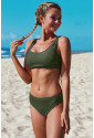 Sport bikinis with ribbed pattern