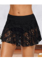  Crochet Lace Skirted Bikini Bottom