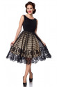Štýlové retro šaty s čipkovanou áčkovou sukňou