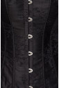Elegant black women brocade corset 